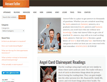 Tablet Screenshot of answerteller.com